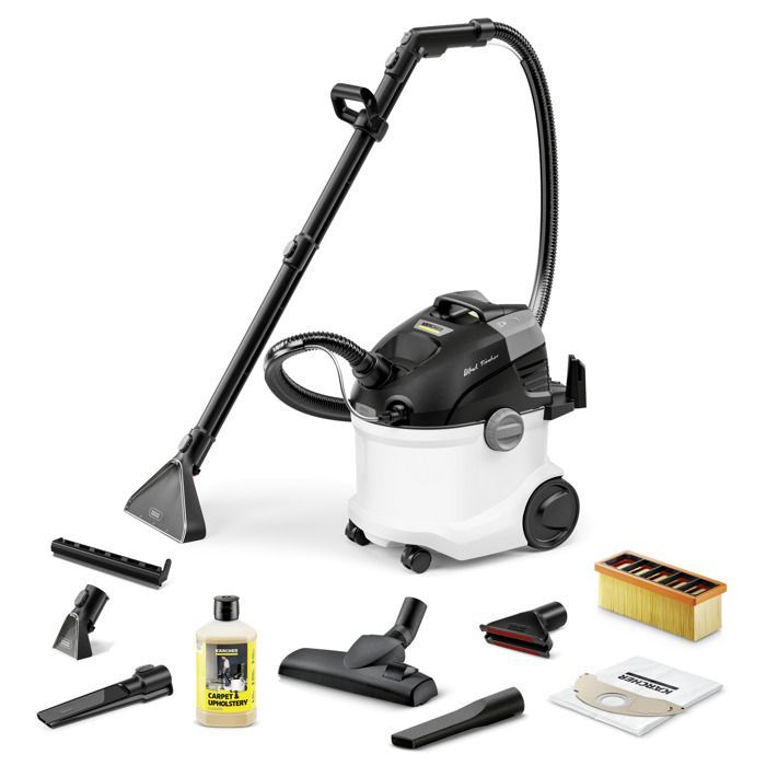 Karcher SE 6 Signature Line Lavamoquette - Potenza 1000W - Doppio serbatoio da 2x4L - Design Premium
