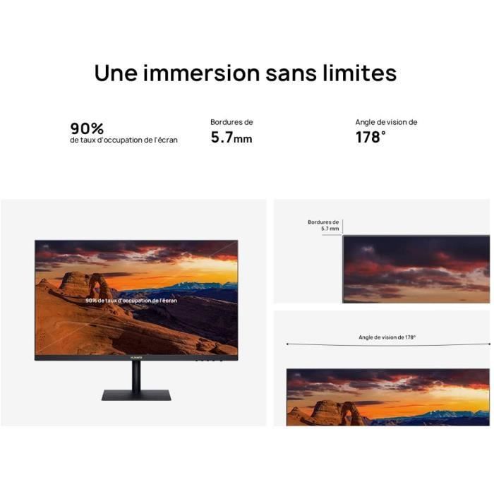 Ecran d'ordinateur HUAWEI 24 Pouces Full HD - Certifié Low Blue Light - Flicker F1