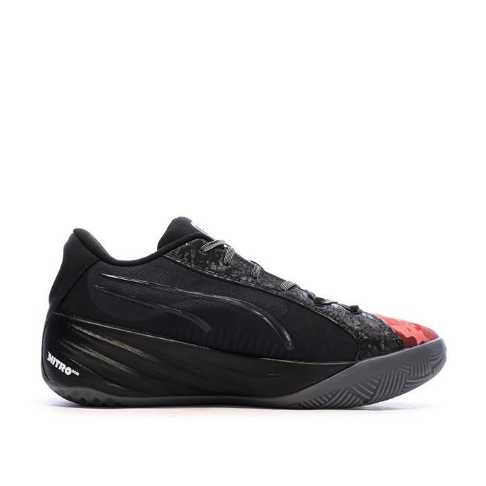 Tênis de basquete masculino Puma All Pro Nitro, preto/vermelho