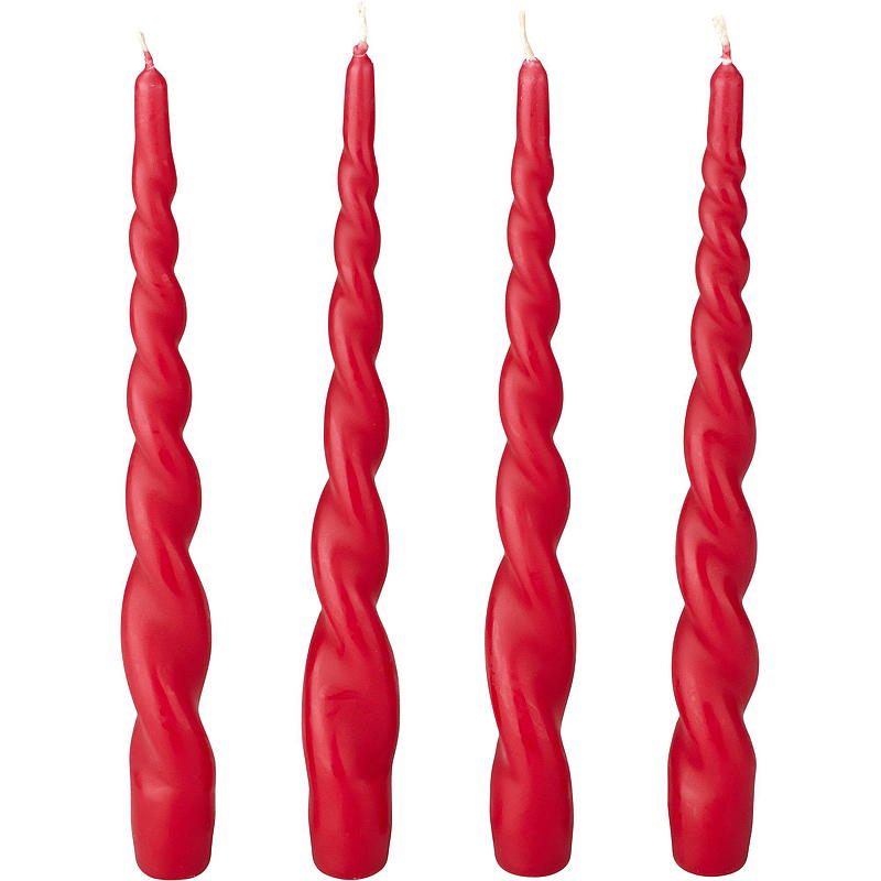 Vie Selected Spirallys 4-pakning 24 cm rød