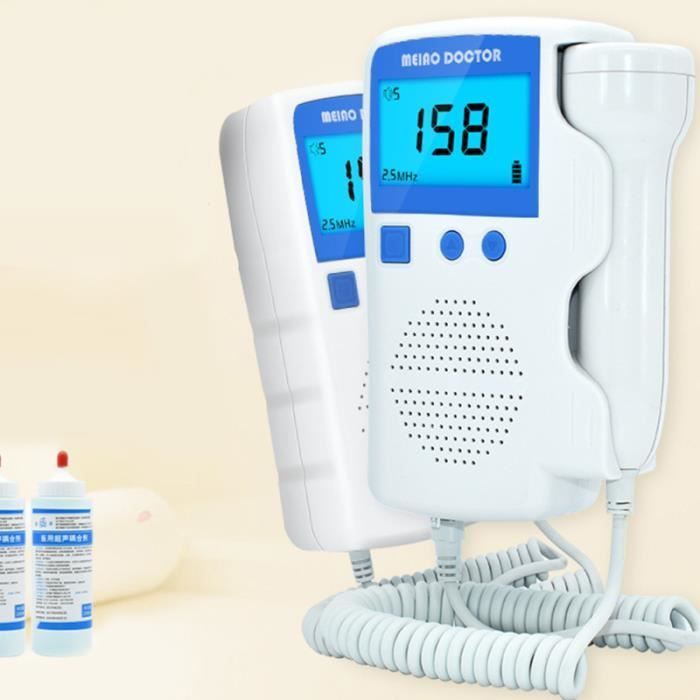 monitor Doppler fetale con display LCD da 3,0 MHz per monitoraggio del battito cardiaco fetale e neonatale - Baby Monitor
