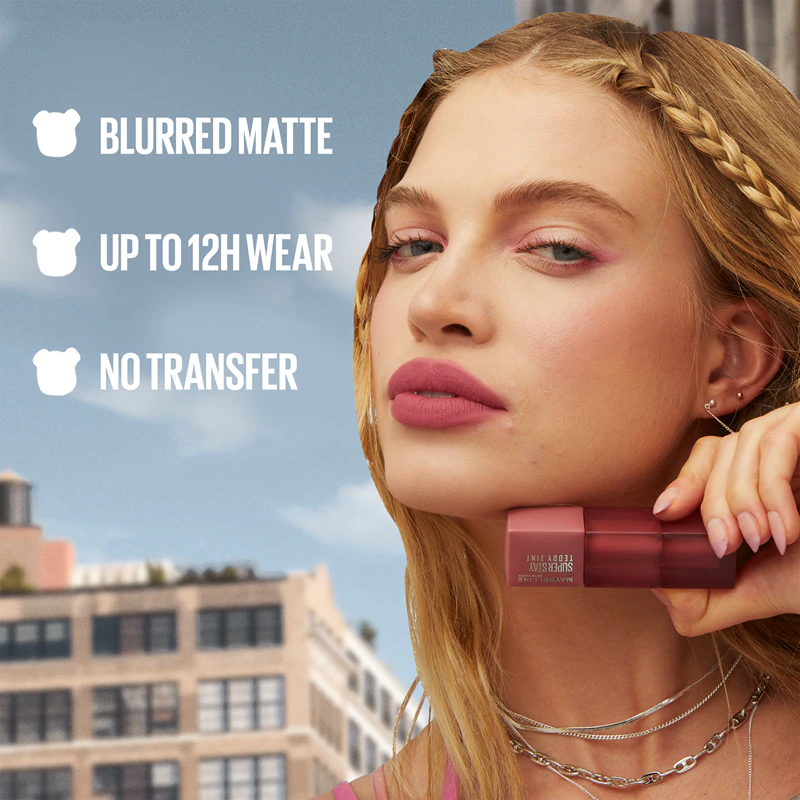 Dlhotrvajúci matný rúž MAYBELLINE NEW YORK SuperStay Teddy Tint