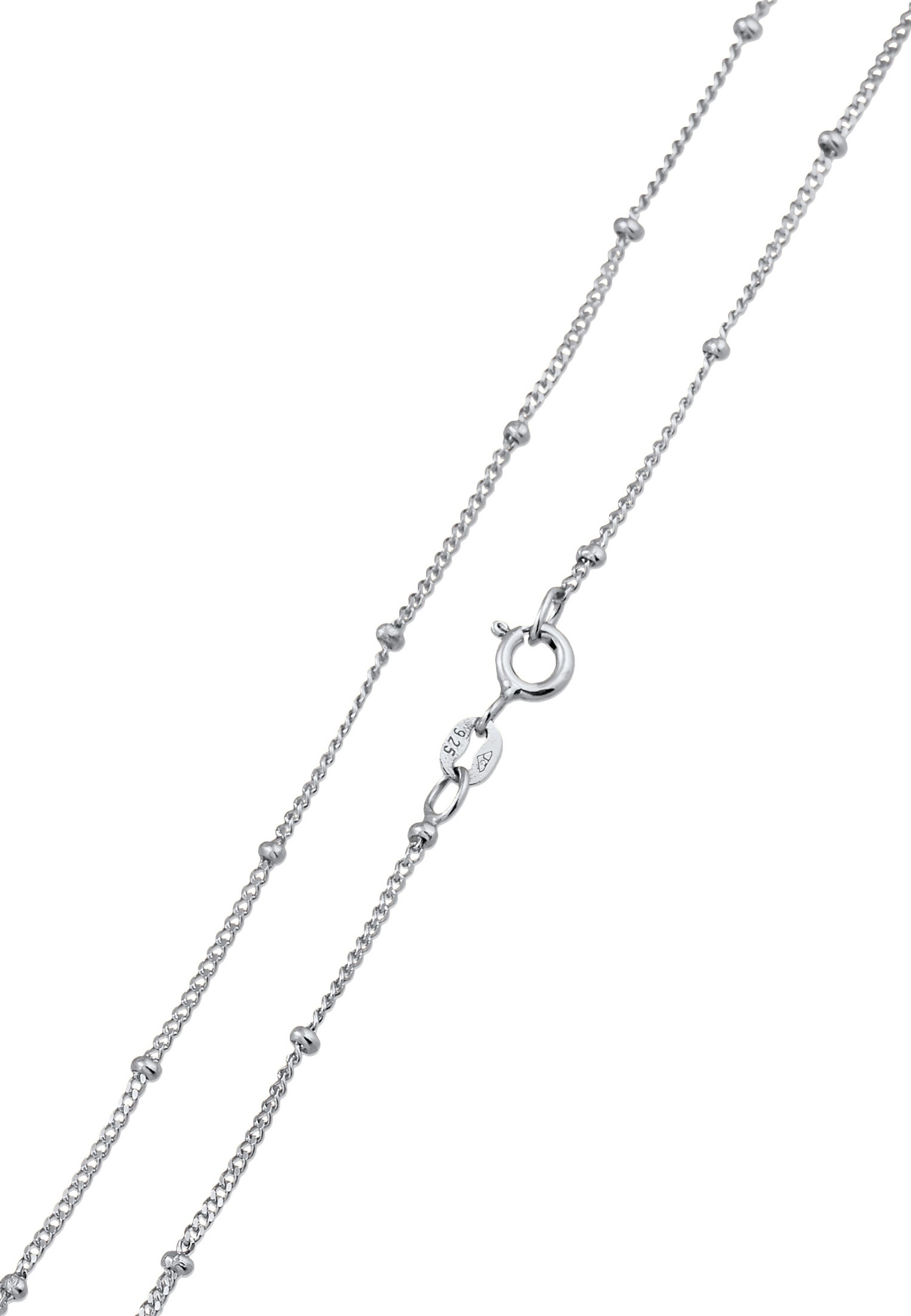 Elli Femmes Boule Pendentif Plaquette Martelé en Argent Sterling 925