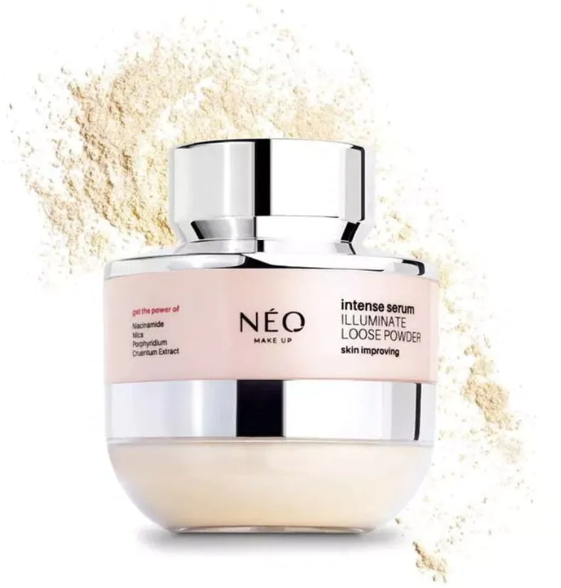 NEO MAKE UP Intense Serum Illuminate Loose Powder Puder sypki 10g