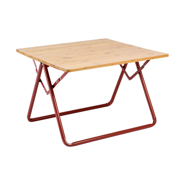 Houten bijzettafel voor op de camping