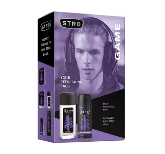 STR8 Game zapachowy spray z atomizerem 85 ml   dezodorant spray 150 ml
