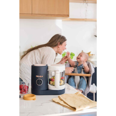 Procesador de alimentos Béaba Babycook Robot Cuiseu Night Blue para comida de bebé, azul oscuro, 1 unidad.