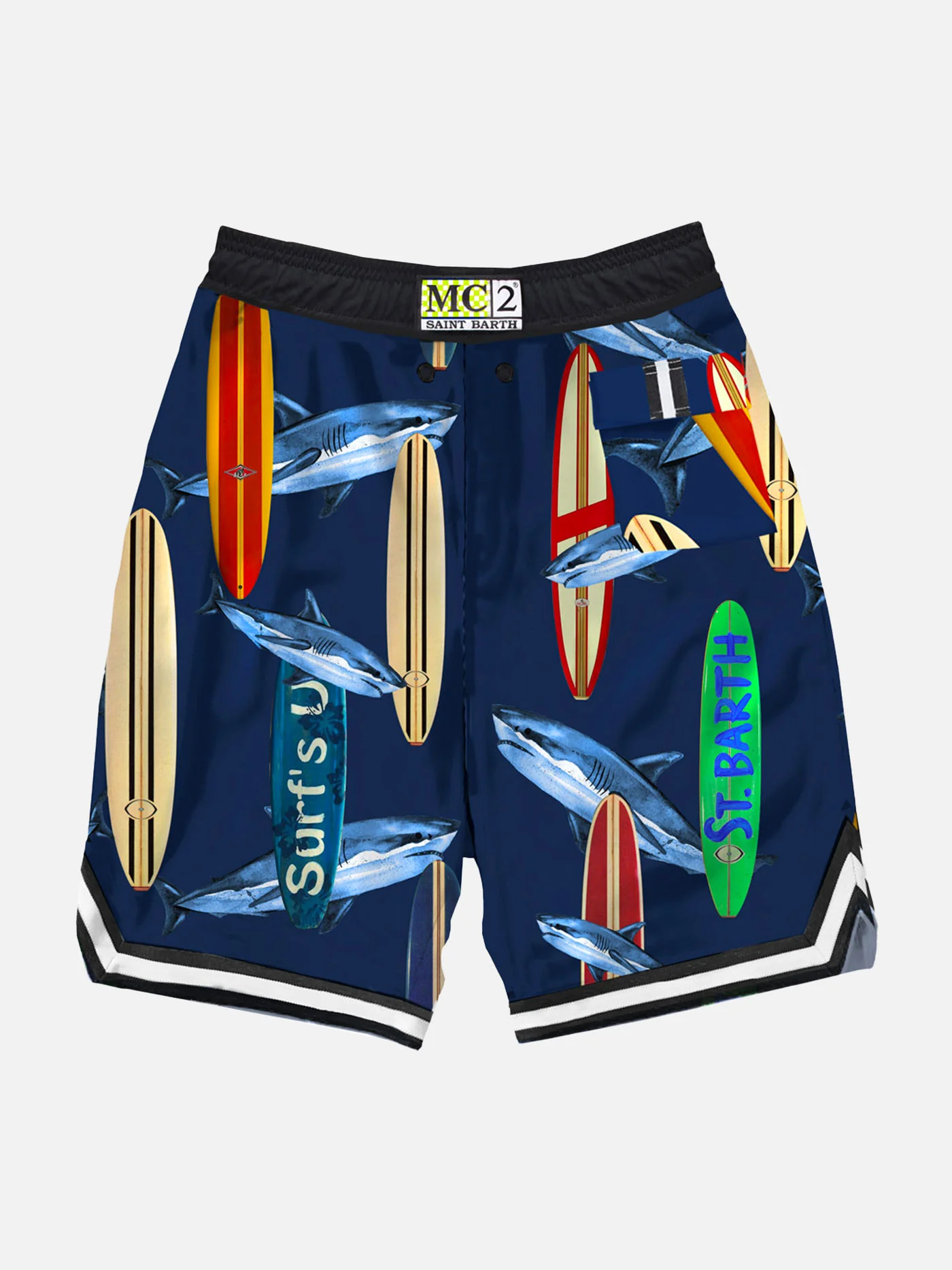 Zwempak voor jongens met surfplankprint