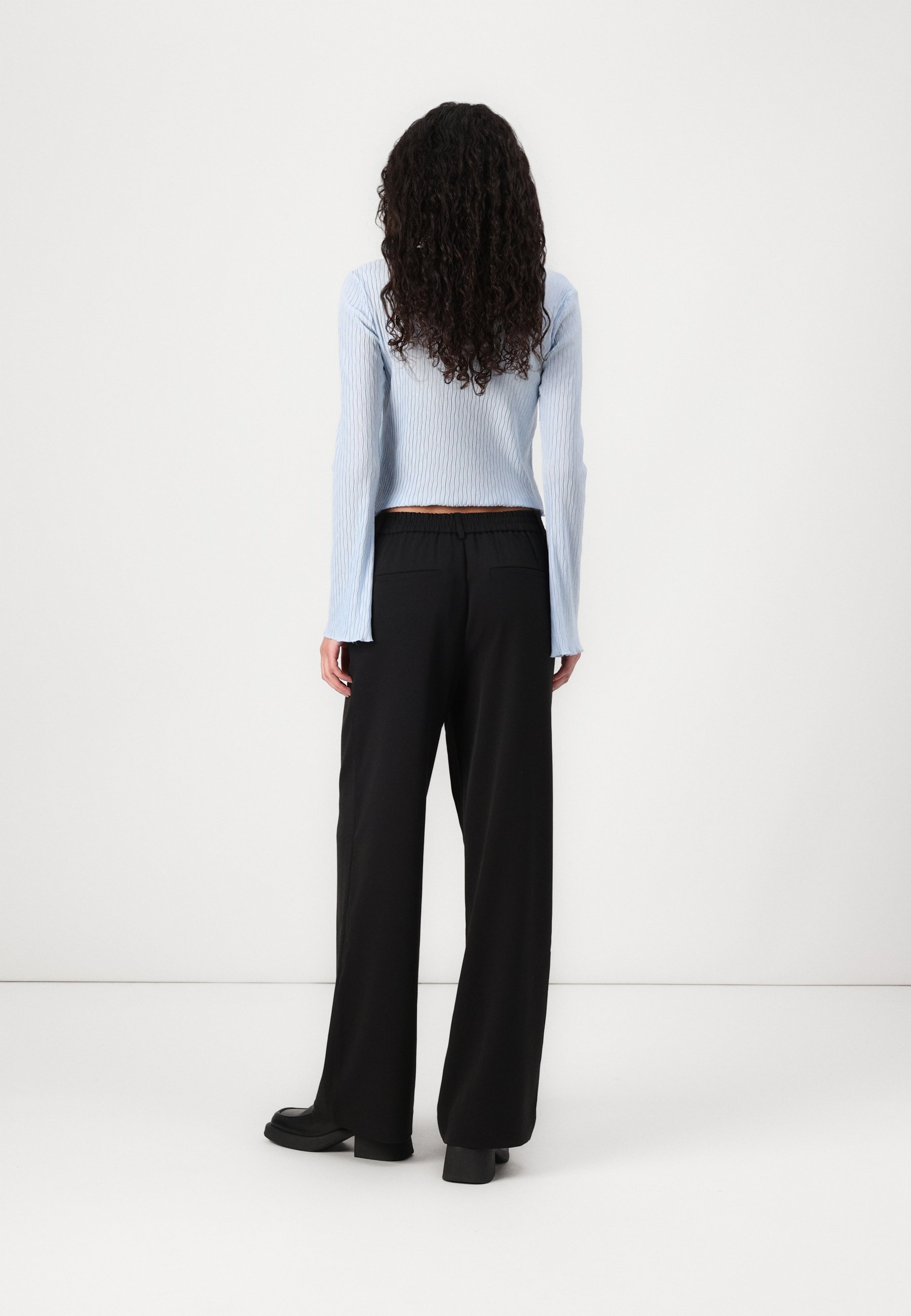 VILA VIVARONE HW WIDE - NOOS - Broek - zwart