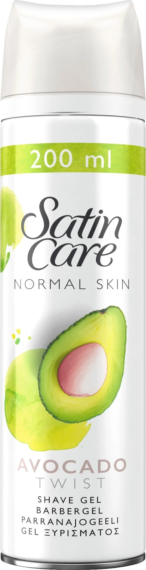 Gel za brijanje Satin Care Sensitive s avokadom 200 ml - Venus