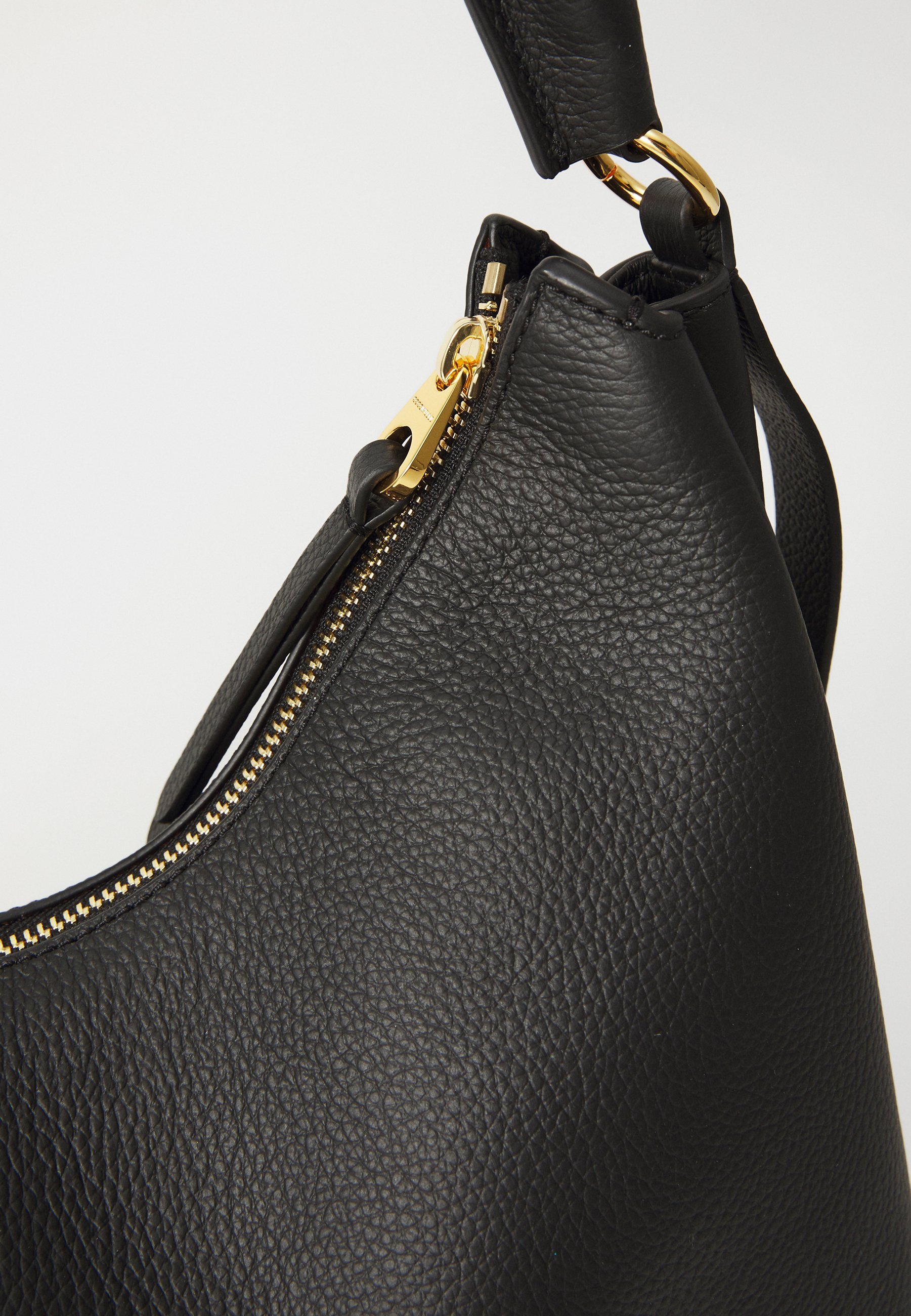 Coccinelle BOHEME GRANA DOUBLE - Handtas - zwart/cognac