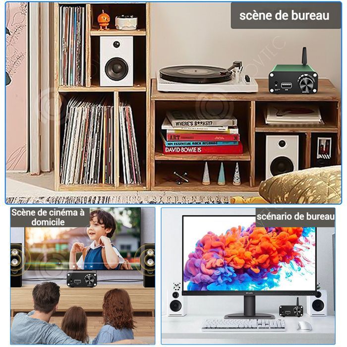 Amplificador INN 10,8 x 7,4 x 3,5 cm 270 g 2 Bluetooth 5.3 Salida Métodos de conexión Sonido de alta fidelidad Amplificador HiFi