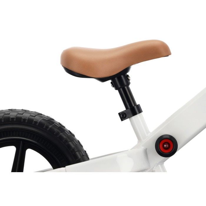 Sun Baby - Modern Balance Bike - 2 Years, max. 30 kg, steel frame, EVA wheels, adjustable saddle and handlebars - White