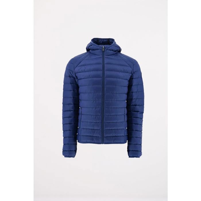 Jaqueta de plumas masculina JOTT Nico - Azul-marinho - Acolchoada e repelente à água - Corte ajustado - Plumas