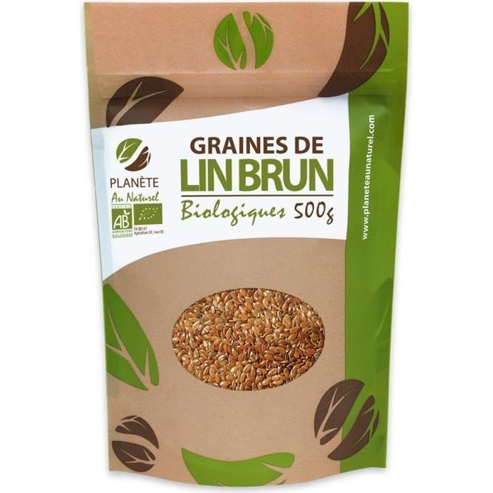 Graines de Lin Brun Bio 500g