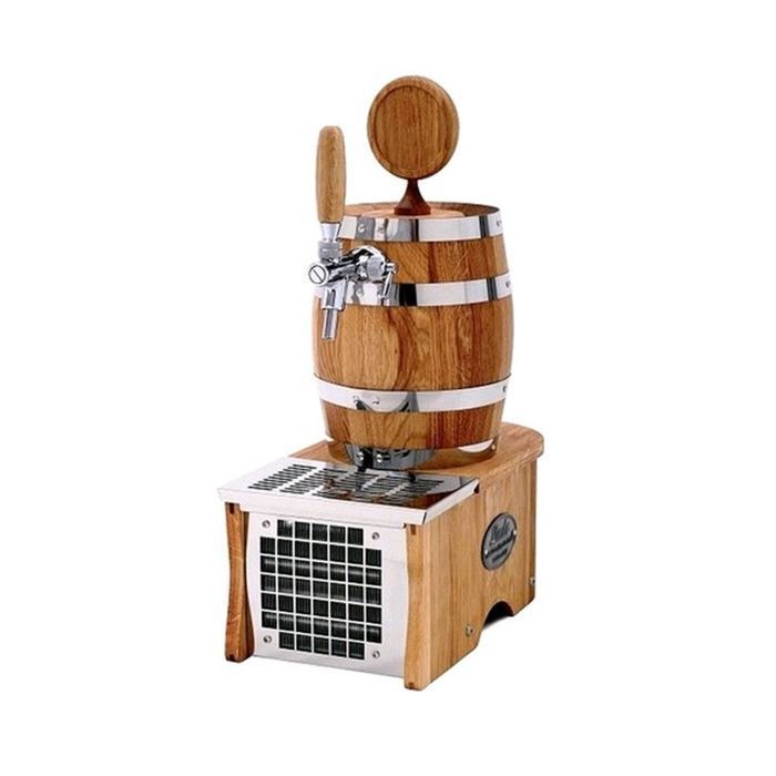 Beer dispenser - ICH-ZAPFE.DE - Soudek 20 - 20 liters/h - Oak wood - Stainless steel
