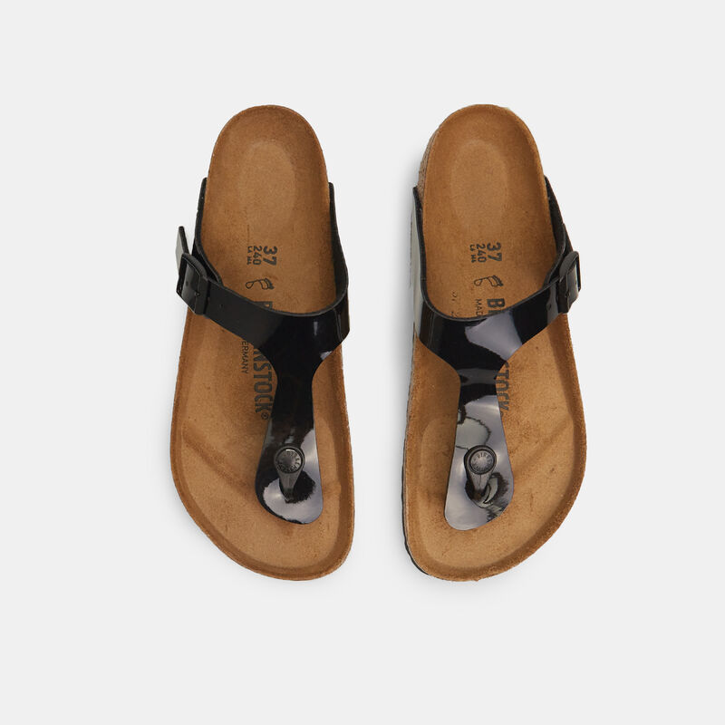 Sandali da donna Birkenstock Gizeh Birko-Flor vernice