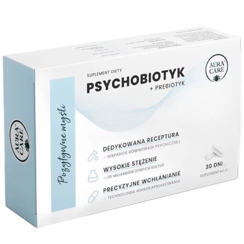 Aura Care Psychobiotique + Prébiotique 35 milliards d'UFC