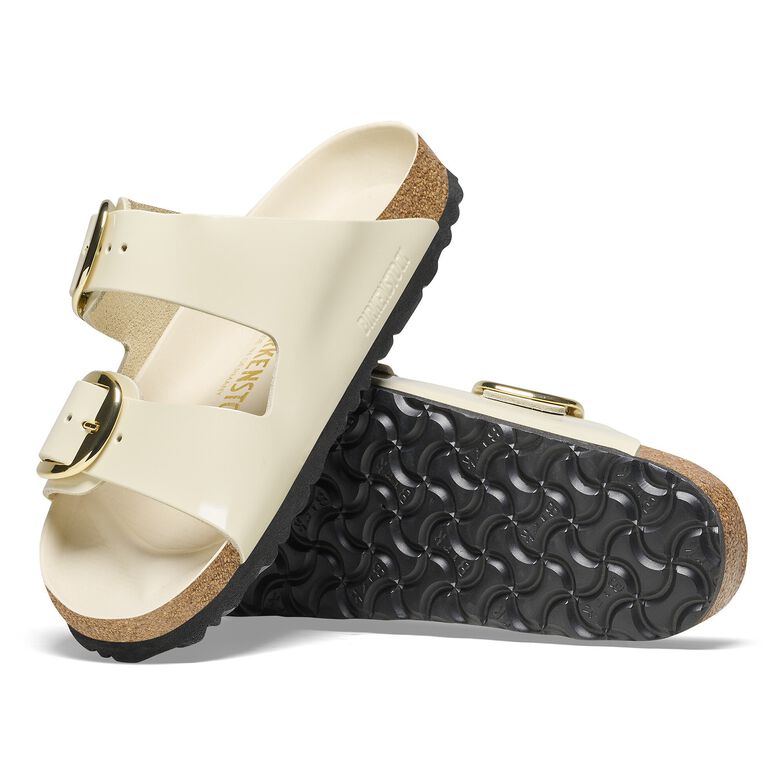 Arizona Big Buckle Pelle naturale vernice - High-Shine Ecru High-Shine Ecru