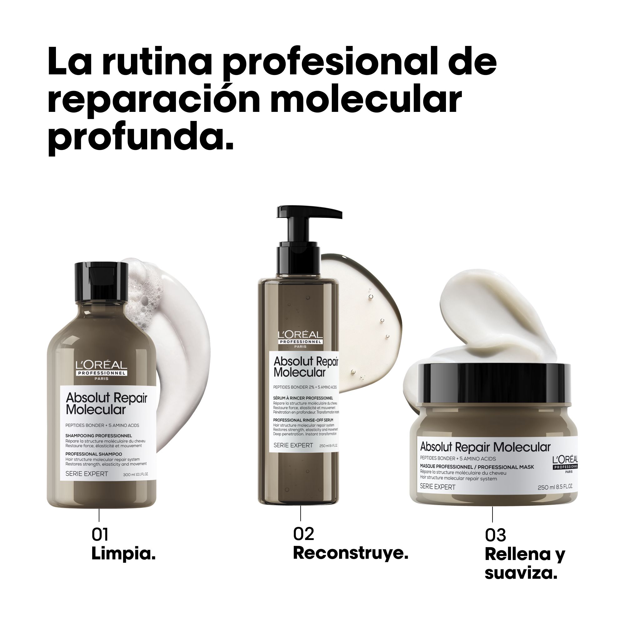 Serie Expert Absolut Repair Molekularna maska Profesionalne frizerske maske