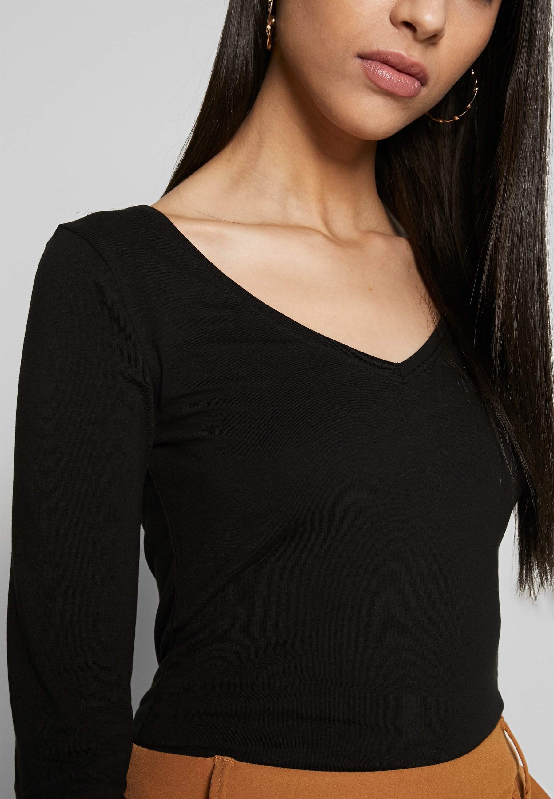 Anna Field Tall Basic Langarmtop – Langarmtop – Schwarz