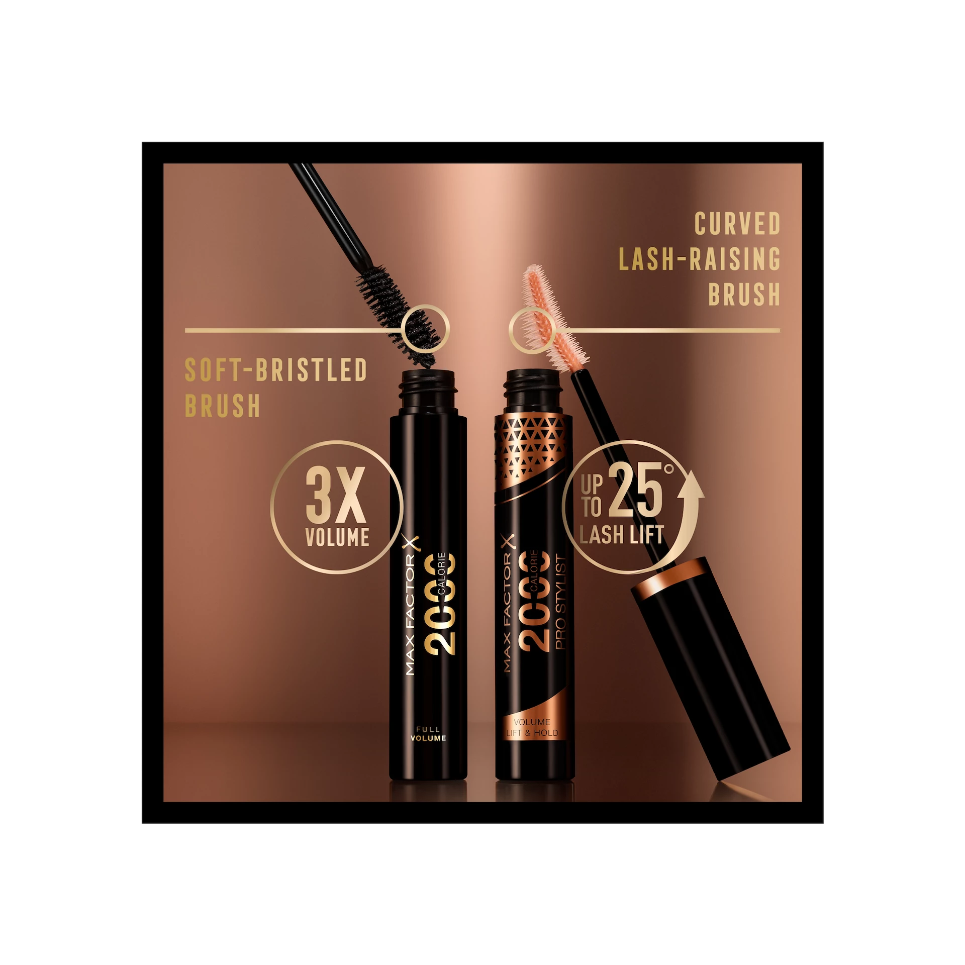 Rimel Pro Stylist 2000 Calorie Negru - Max Factor