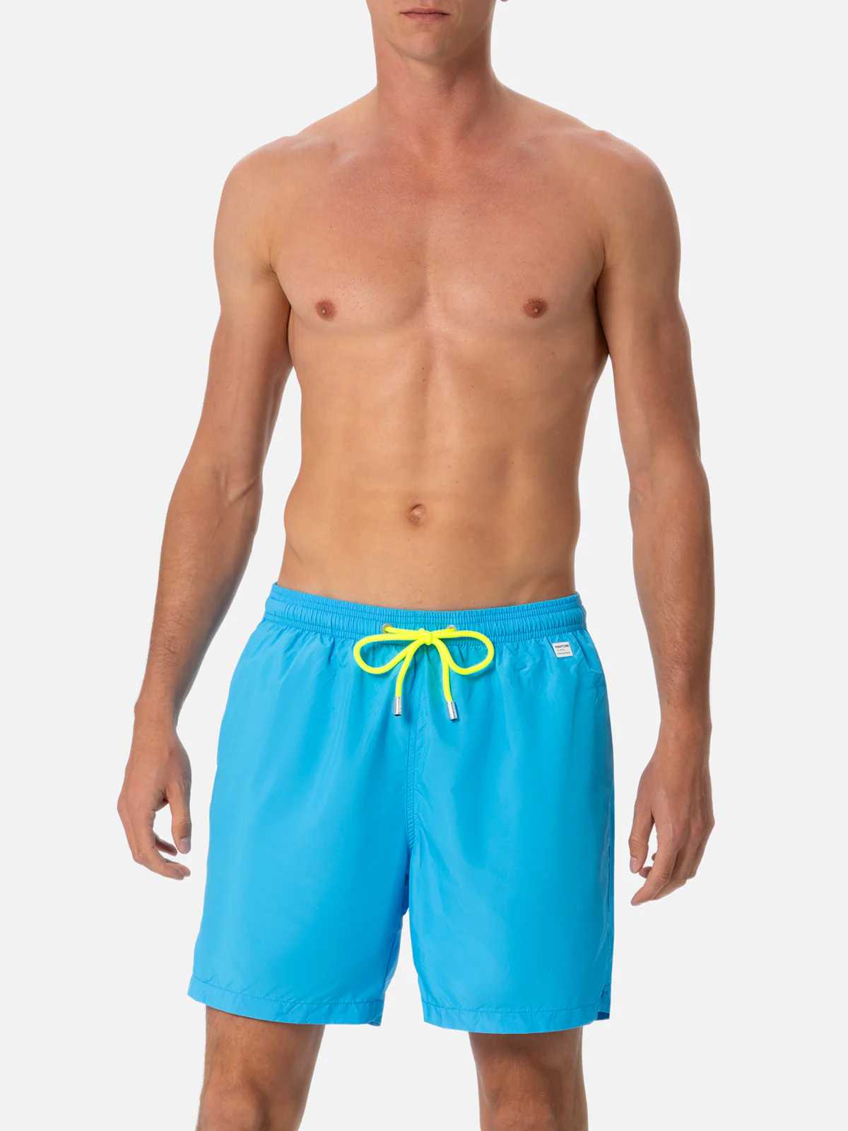 Costume da bagno da uomo in tessuto leggero azzurro acqua Lighting Pan