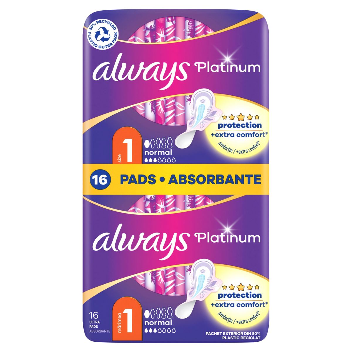Always szárnyas egészségügyi betétek 16 db Platinum