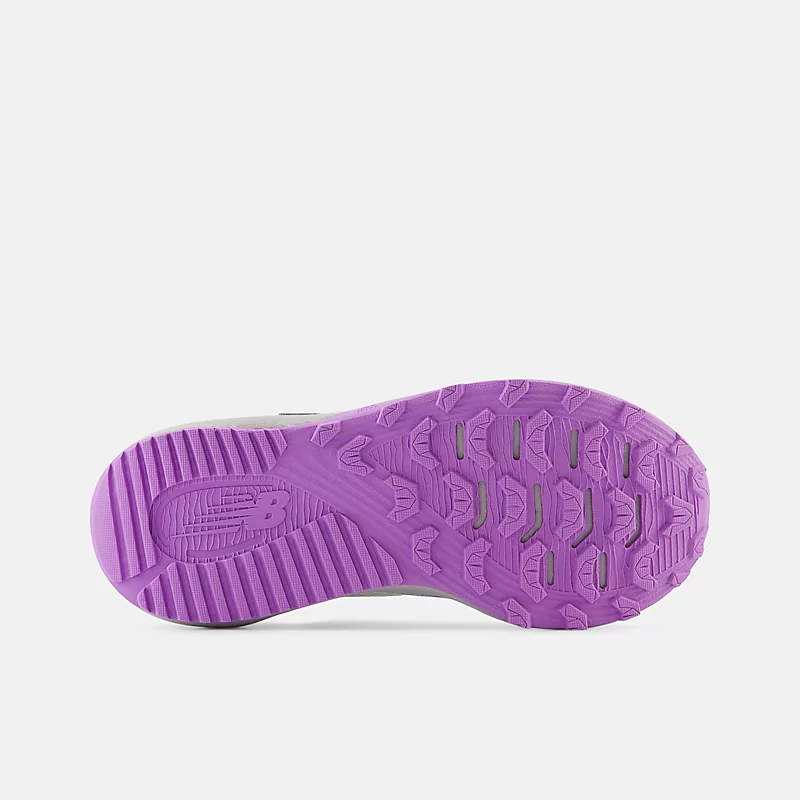 DynaSoft Nitrel v5 Bungee Lace Kinderschuhe - Grey Matter mit Guava Ice und Purple Tint