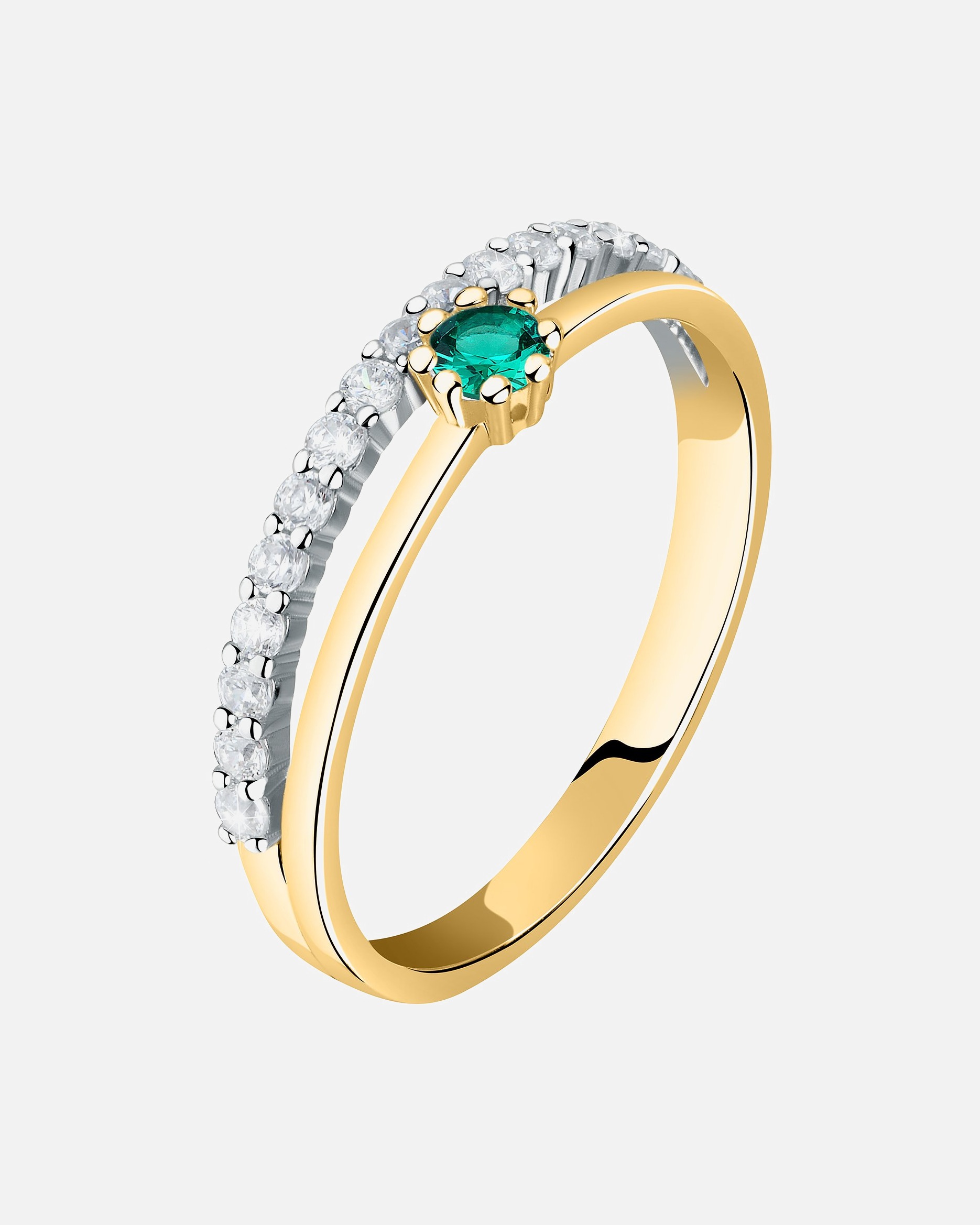 Live Diamond Bagues or jaune