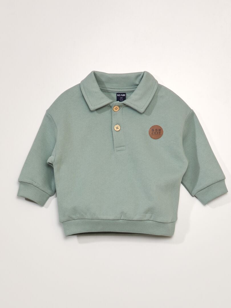Polo-sweatshirt - GROEN