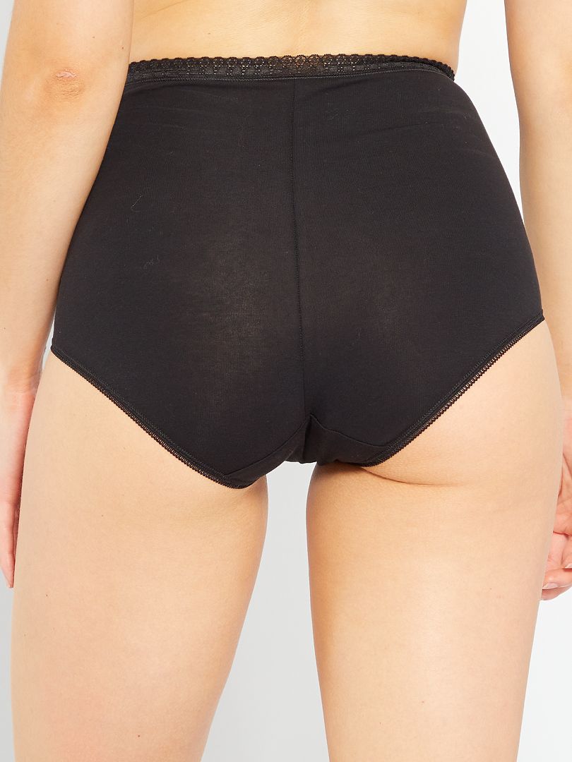 Conjunto de 2 calcinhas maxi 'Sans Complexe' - pretas