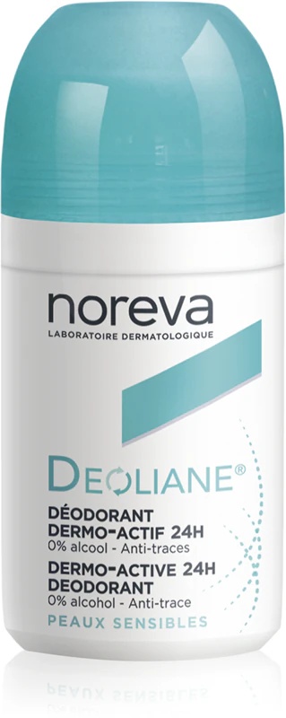 Noreva Deoliane Dermo-Active 24h deodorant roll-on zagotavlja 24-urno zaščito