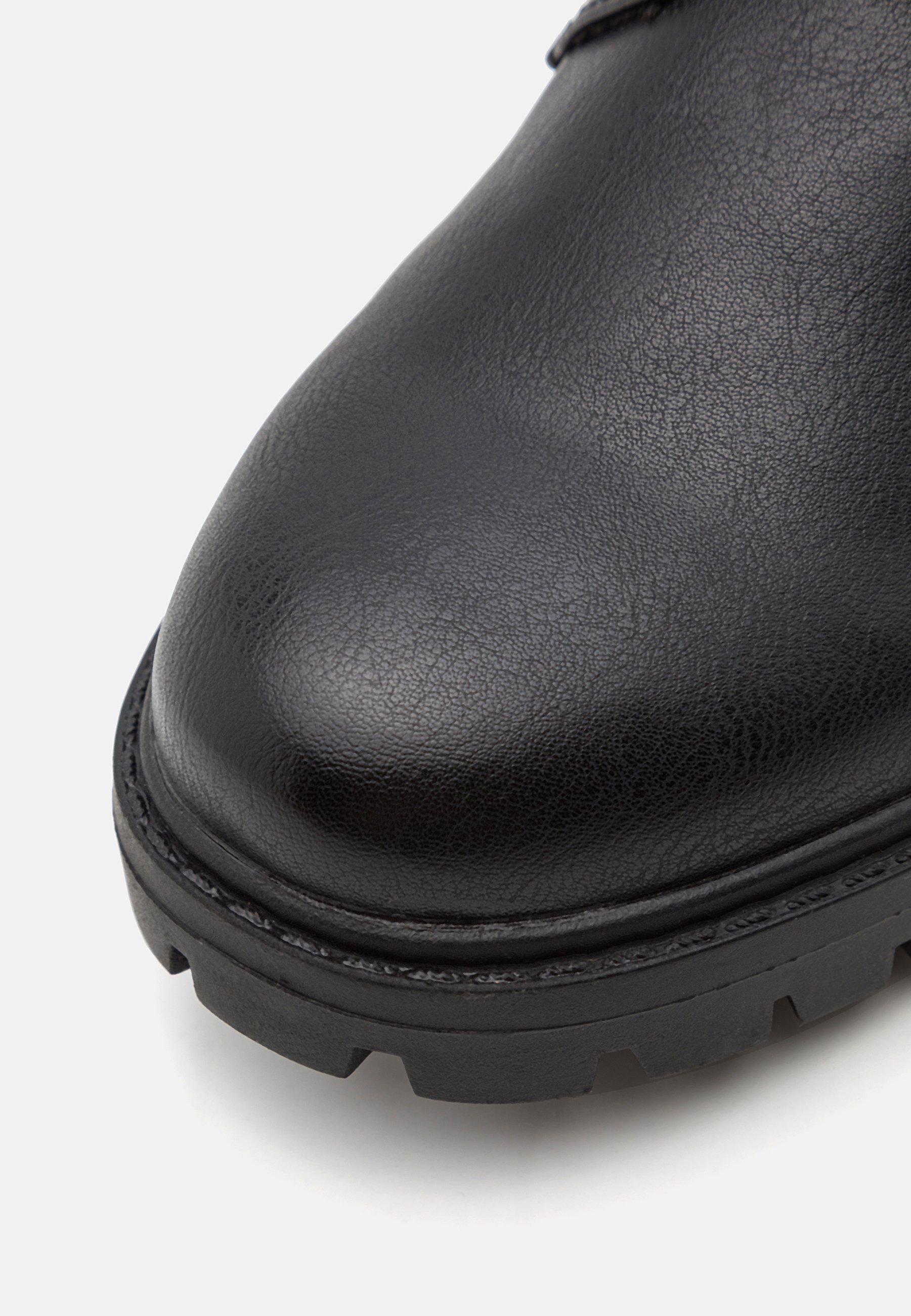 Pier One UNISEX - Enkellaarsjes met vetersluiting - zwart