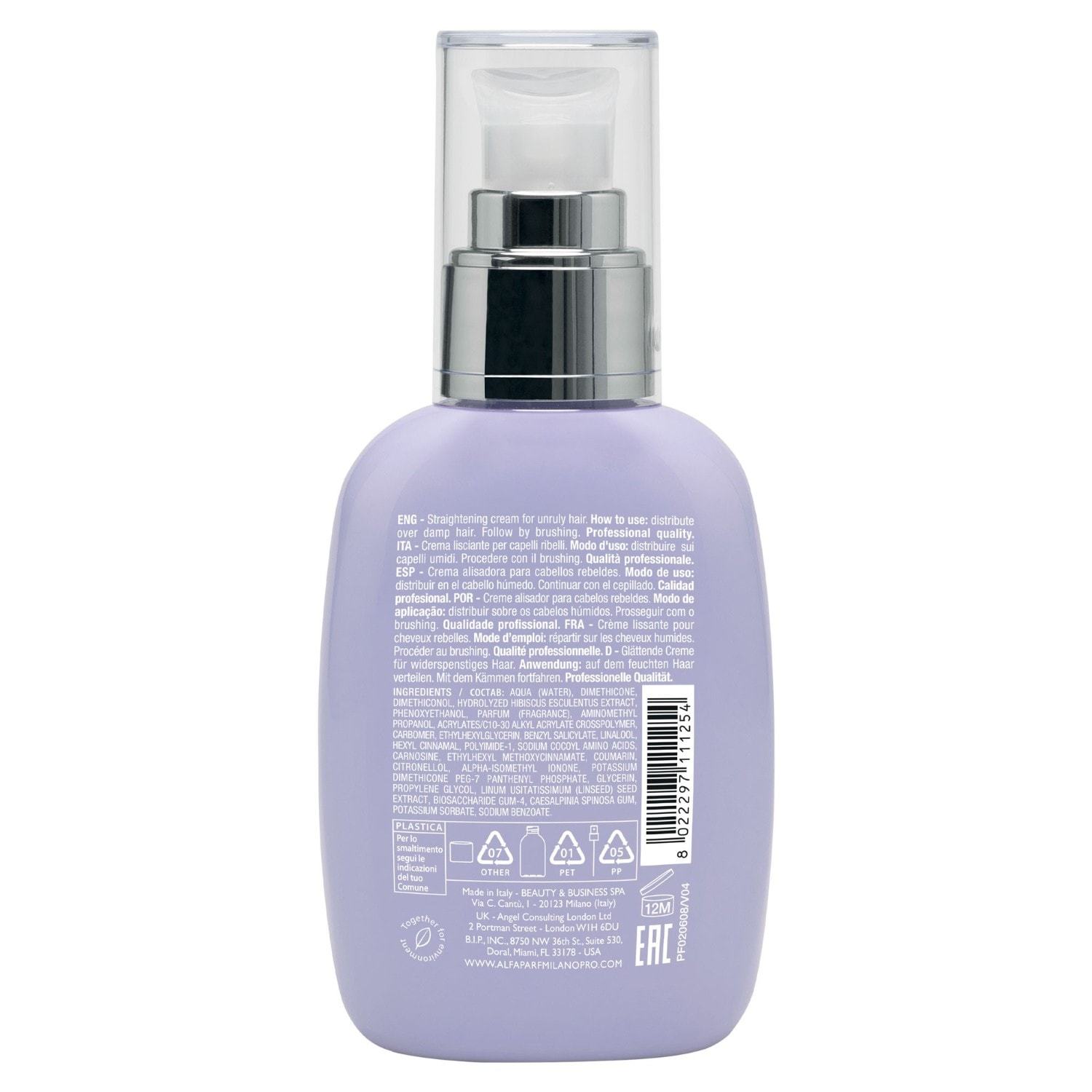 ALFAPARF MILANO Vyhladzujúci krém na vlasy 125 ml - 125 ml