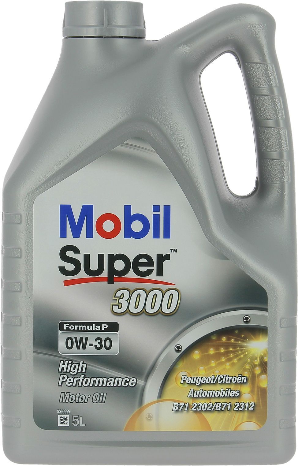 Aceite sintético para motor 0W-30 - MOBIL - Super 3000 - Formula-V - Lata de 5L - Alto rendimiento