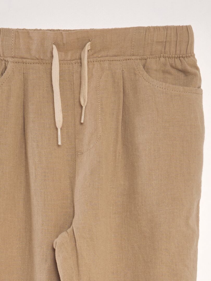 Linnen chino's - Beige