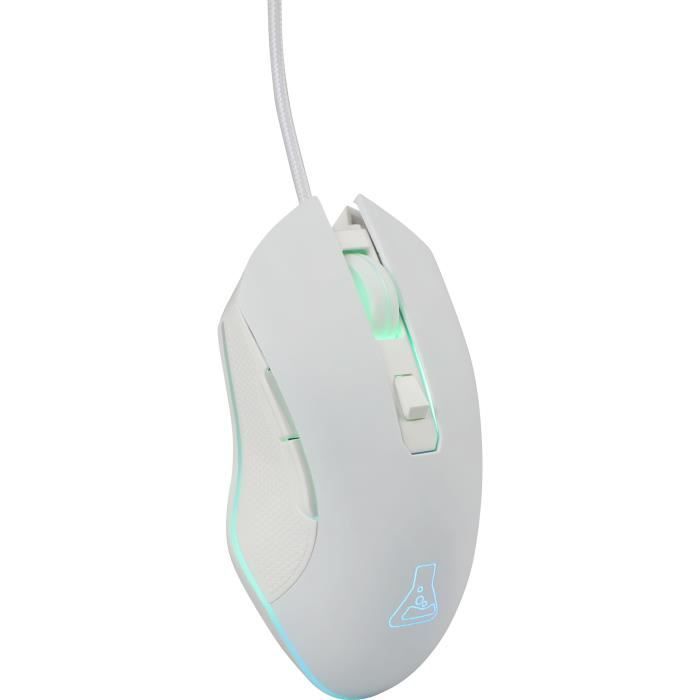 Mouse Gamer com Fio - THE G-LAB - KULT HELIUM - Branco