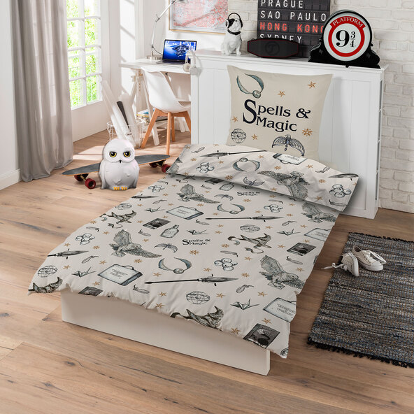 Harry Potter tæppe, 135 x 200 cm, trylleformularer og magi