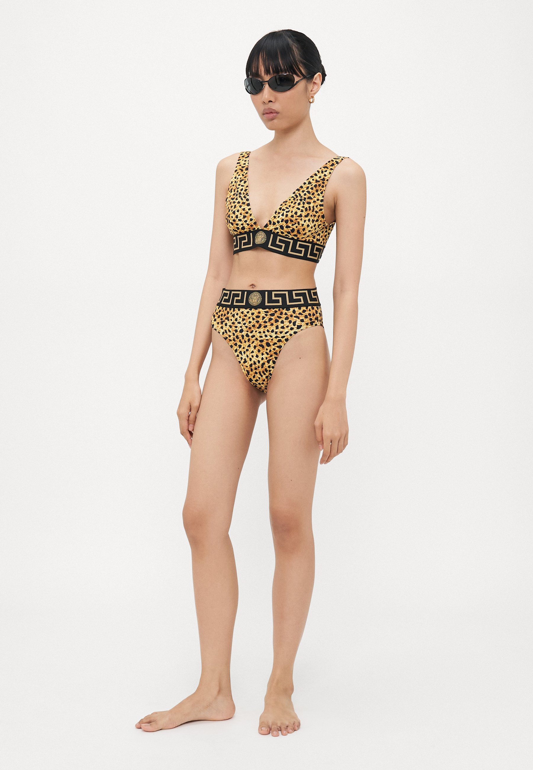 Slip bikini Versace BOTTOM BRAZILIAN - colore neutro