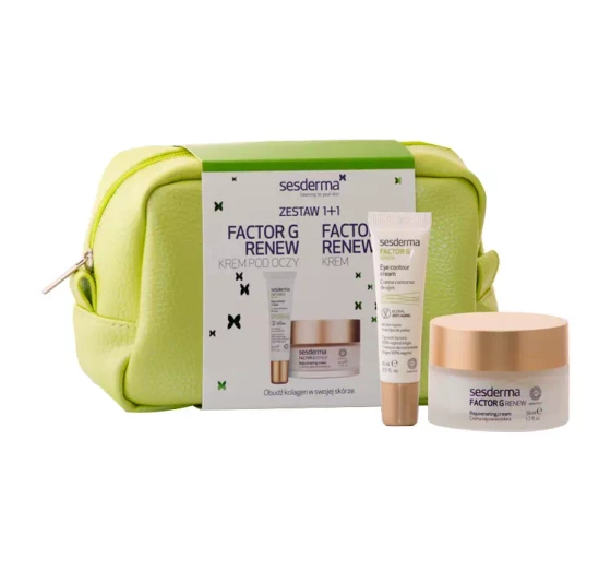 Sesderma Factor G Renew zestaw prezentowy w kosmetyczce krem pod oczy 15 ml   krem do twarzy 50 ml