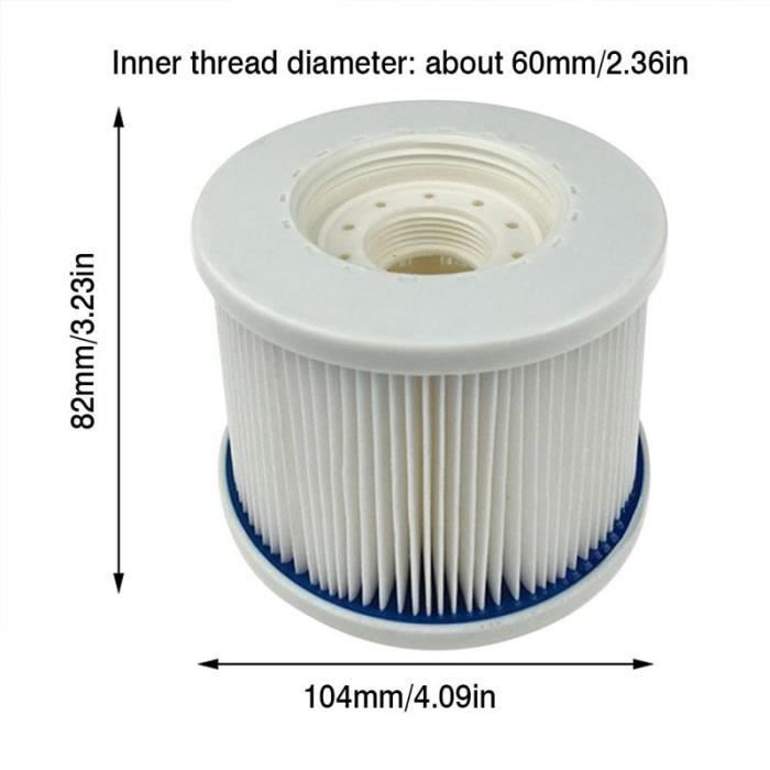 Filtro gonfiabile per piscine. Accessorio spa per la pulizia della piscina, compatibile solo con i modelli Sunbay.
