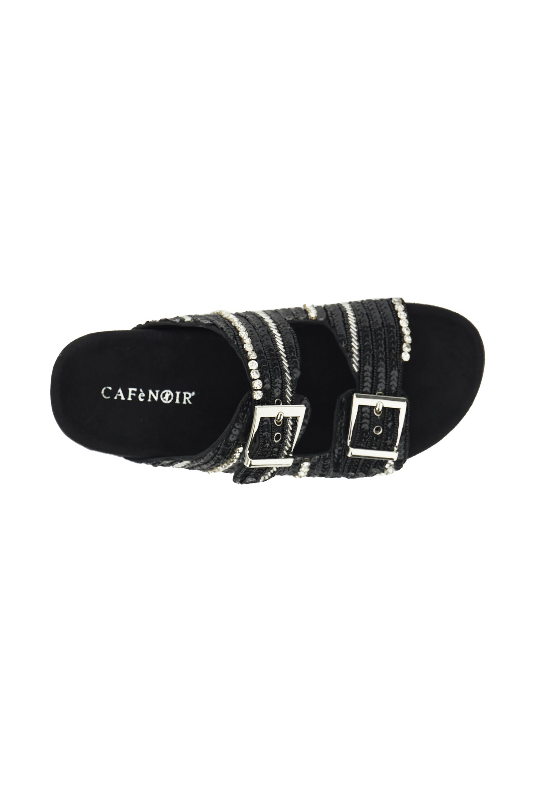 CAFÉNOIR Mules - zwart