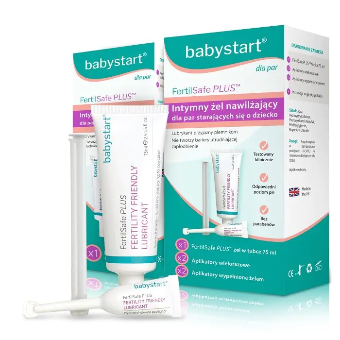 FertilSafe Plus, Intymny żel nawilżający dla par starających się o dziecko, Zestaw