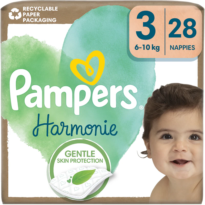 Fraldas descartáveis Pampers Harmonie tamanho 3