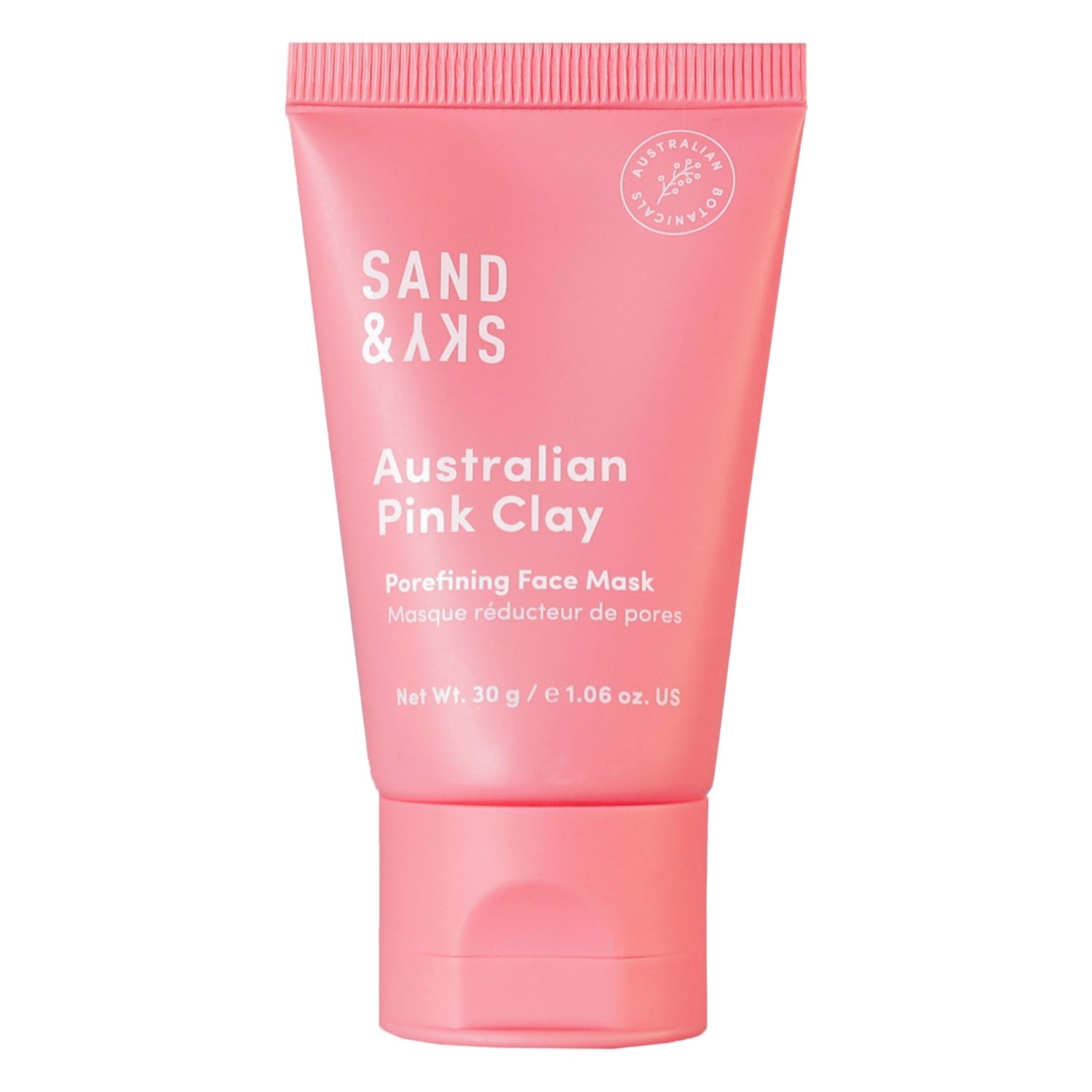 Sand & Sky Reinigend Masker met Australische Roze Klei – Poriënverfijnend Gezichtsmasker – 30 g