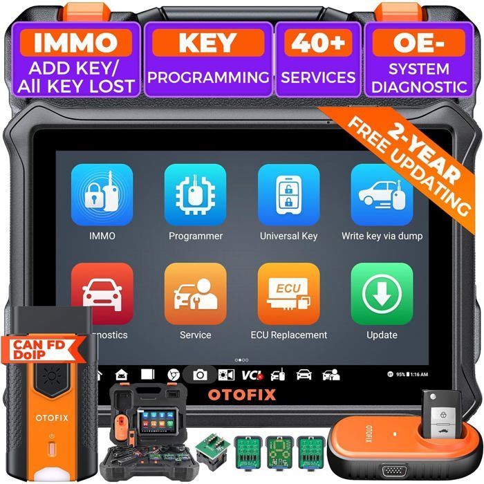 Car Key Programmer - OTOFIX - IM1 IMMO - with XP1 - Car Diagnostics - 2-Year Update