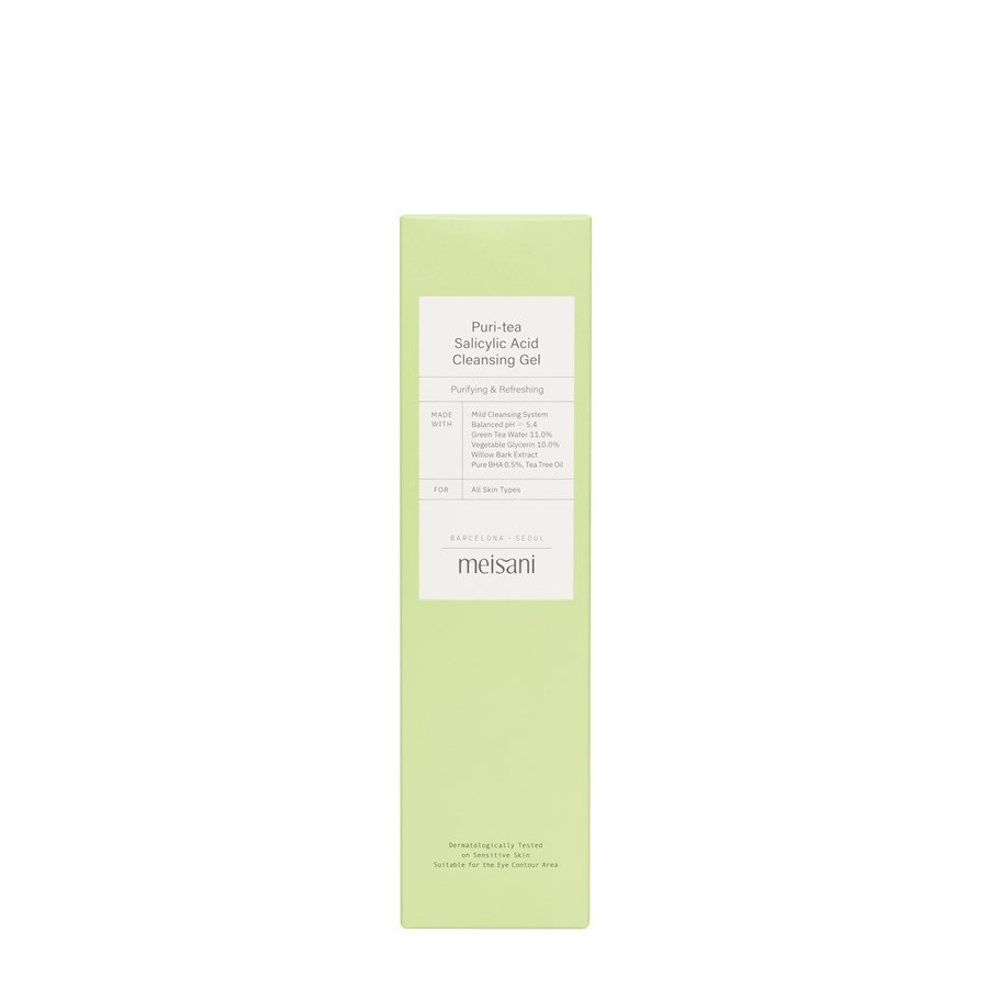 Gel limpiador Meisani Puri – Gel limpiador con té y ácido salicílico – 150 ml