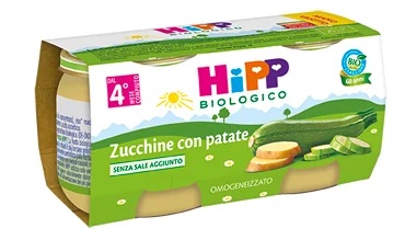 Courgettes et pommes de terre homogénéisées HIPP Bio (2 x 80 g)