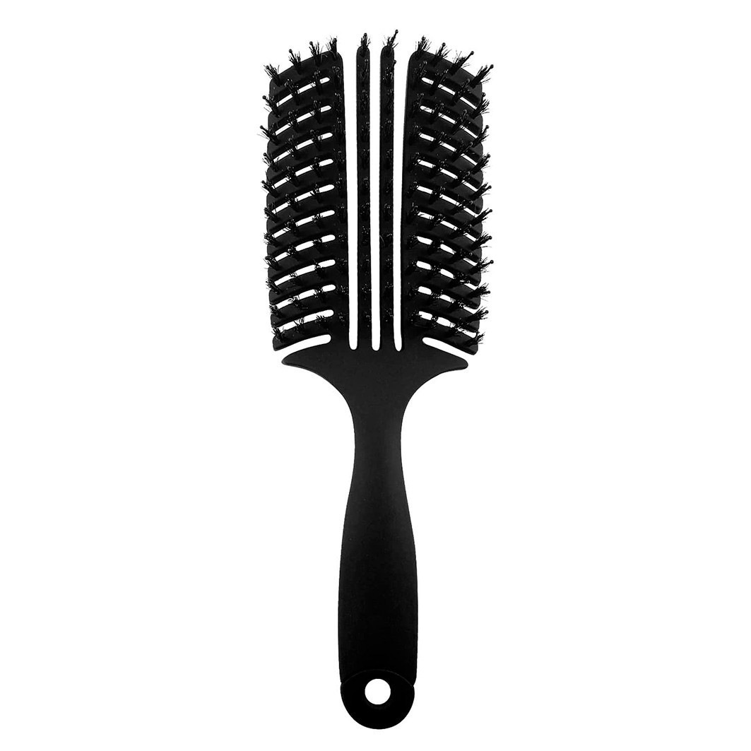 Wellness Flat and Paddle Brush Premium krtača za lase črna - 1 kos